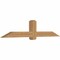 Ekena Millwork Eugene Smooth Timber Gable Bracket, Western Red Cedar, 84"W x 17"H x 5 1/2"D x 5 1/2"F, 5/12 Pitch GBW084X17X0606EUG00SWR - alternate 2